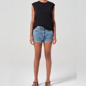 AGOLDE PARKER VINTAGE CUT OFF DENIM SHORTS, sz 29